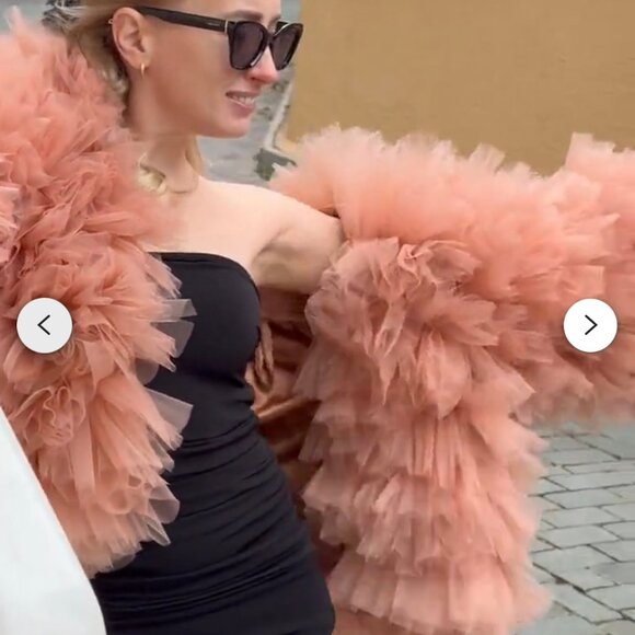 Tulle cropped jacket - Picture 3 of 7